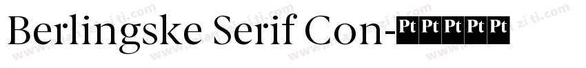 Berlingske Serif Con字体转换